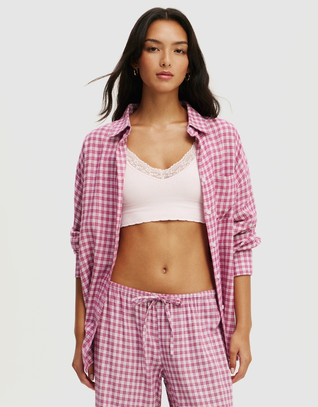 Cotton On Body - Cloud Soft Flannel Oversized Shirt