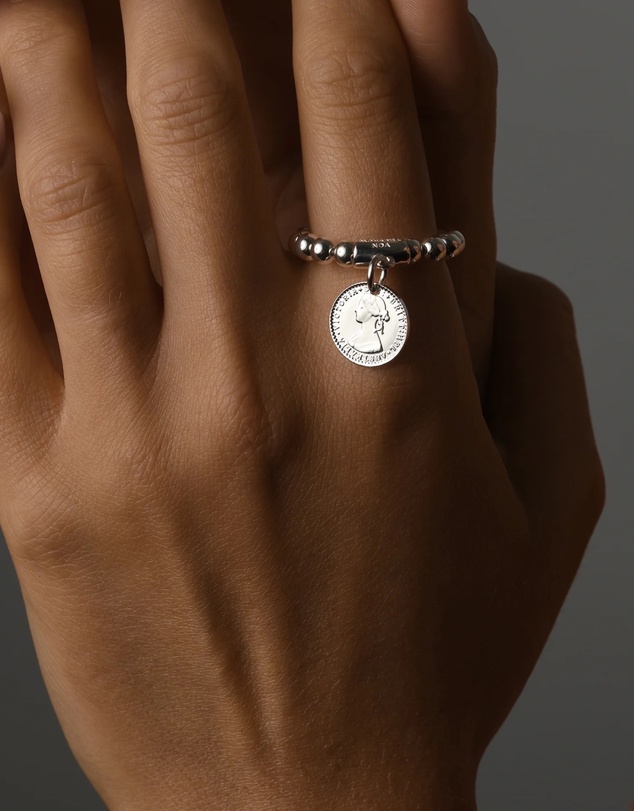 Von Treskow - Stretchy Ring with Mini Coin