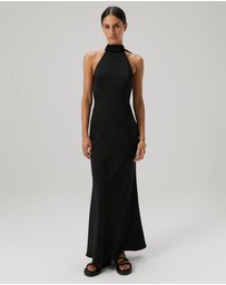 MISHA - Evianna Satin Maxi Dress