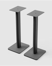 iWorld - Kanto SPH Universal Height Adjustable Bookshelf Speaker Stands - Black, Pair