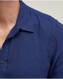 Oxford - Leyton Pure Linen Short Sleeve Shirt
