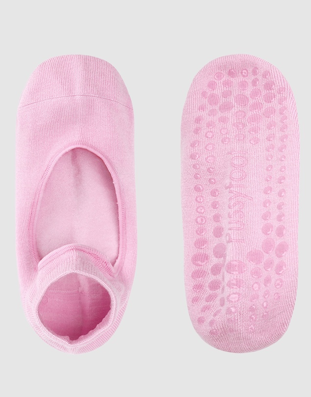 Pussyfoot - 3 Pack Bamboo Pilates Barre Yoga Grip Ankle Socks