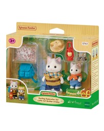 Sylvanian Families - Exciting Exploration Set Latte Cat Brother and Baby