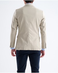 3 Wise Men - 3 Wise Men Huxton Cotton Blazer - Stone