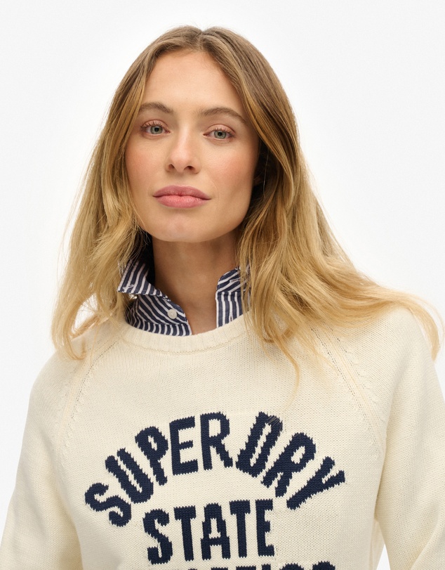 Superdry - Slouchy Intarsia Graphic Knit