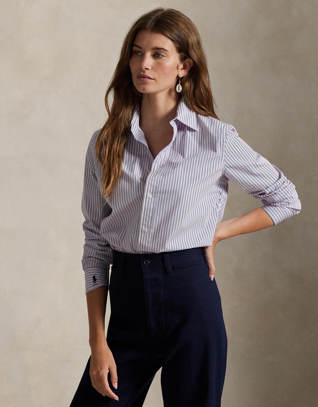 Polo Ralph Lauren - Stretch Slim Fit Striped Poplin Shirt