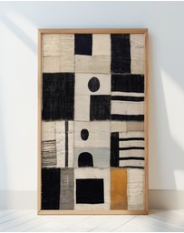 Olive et Oriel - Sewn Fabric by Treechild Art Print