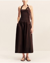 Shona Joy - Aliah Halter Tie Midi Dress