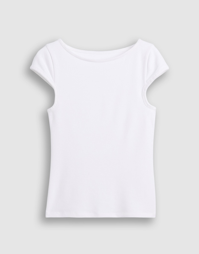 GAP - SS Mod Cap Sleeve Boatneck T-Shirt