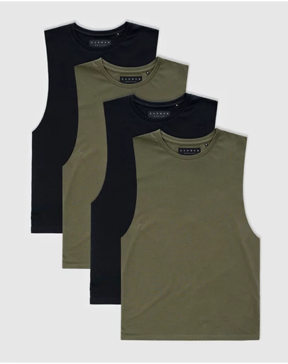 Xander - 4-Pack Blanc Tank