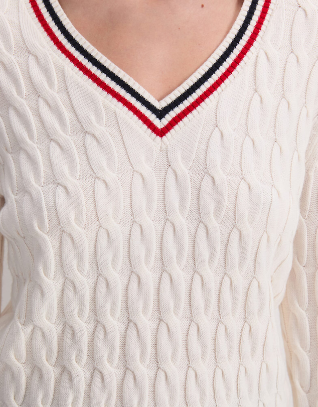 Sportscraft - Merino Cable V Neck Sweater