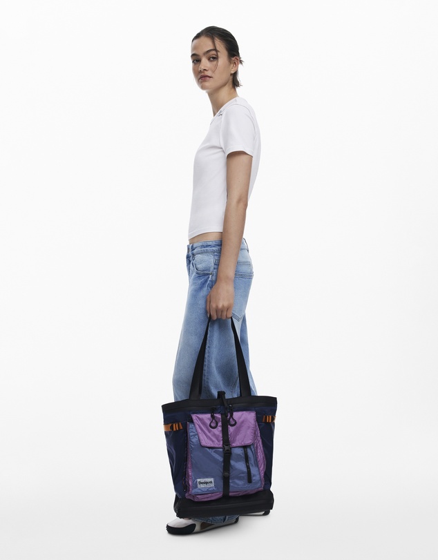 Desigual - Large nylon tote backpack