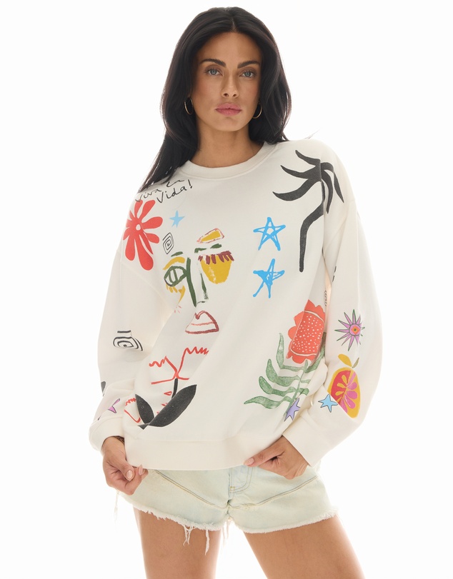 THE TALES - Illustrated Postcards Sweater