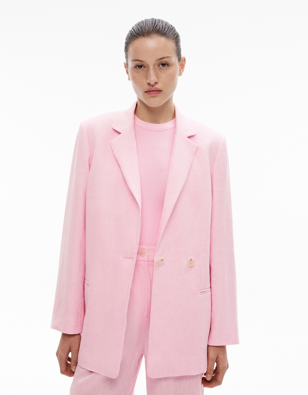 Witchery - Linen Double-breasted Blazer