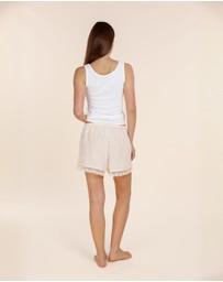 Gingerlilly - Valencia Linen Lace Shorts