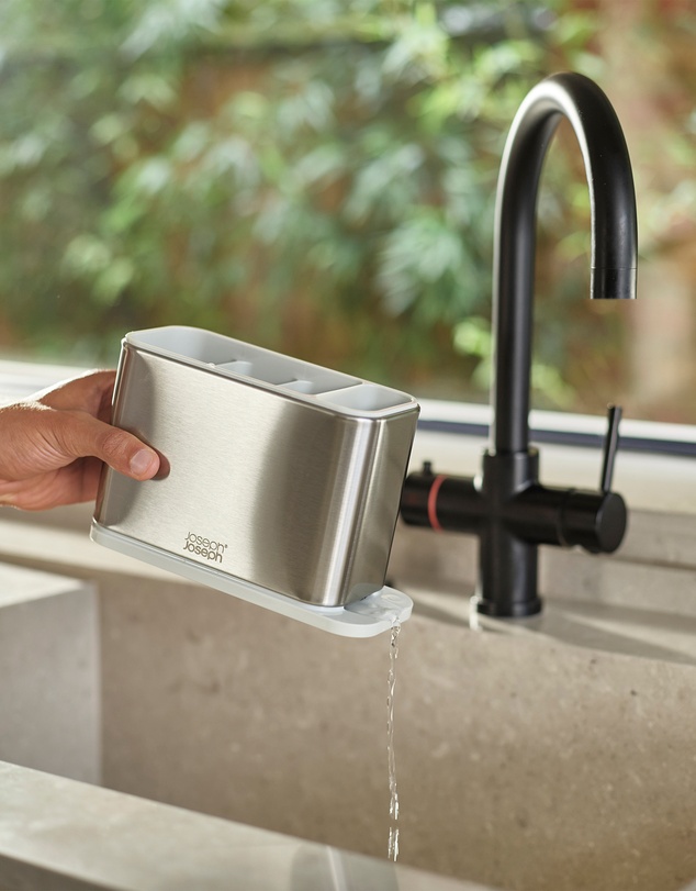 Joseph Joseph - Surface™ Stainless Steel Cutlery Drainer (Stone)