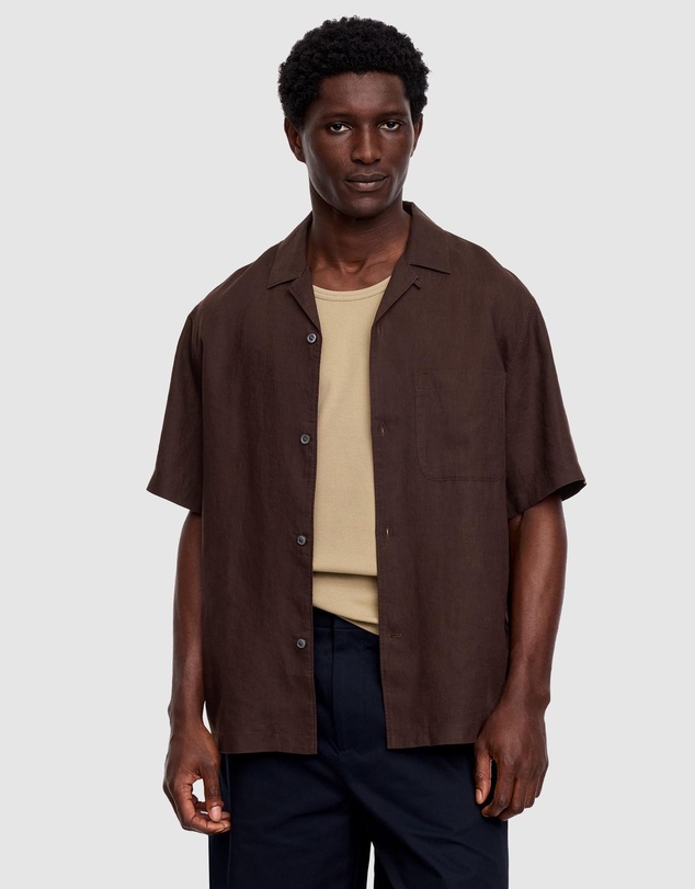 ARKET - Beckhamn Linen Resort SS Shirt