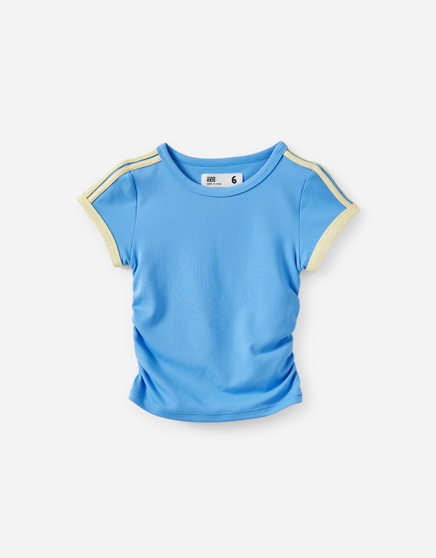 Cotton On Kids - Soft Stretch Active Gathered Short Sleeve Baby Tee