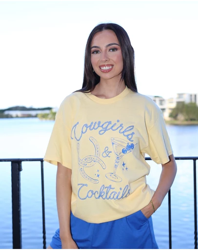 Vacancy Co - Cowgirls & Cocktails Tee