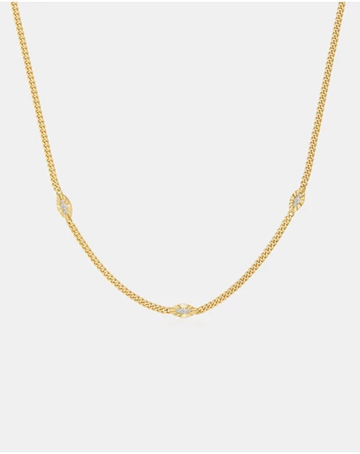 Ania Haie - Gold Evil Eye Station Necklace