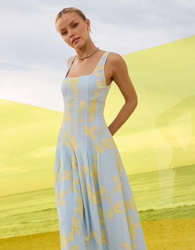 Pasduchas - Soleil Panelled Midi Dress