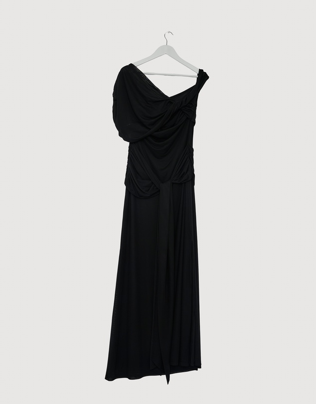 Revibe - Repaired CHANCERY Margot One Shoulder Drape Maxi Dress - AU 18