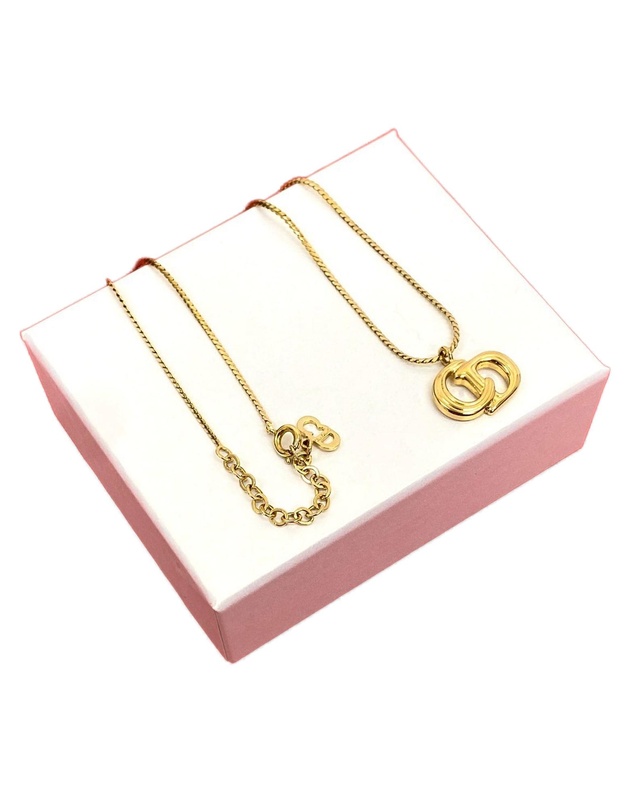 Pre-Loved by Azura Reborn - Pre-Loved Gold Plated CD Logo Pendant Necklace