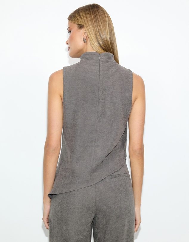 Dazie - Pixie High Neck Cupro Top
