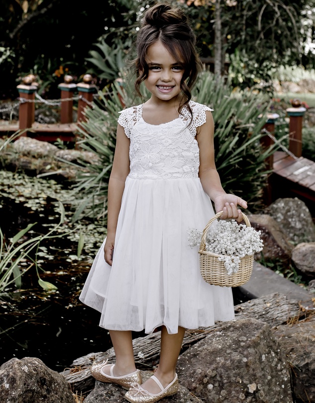 Designer Kidz - Angie Lace Bodice Dress