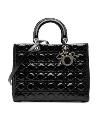 Pre-Loved by Azura Reborn - Pre-Loved Large Patent Cannage Lady Dior