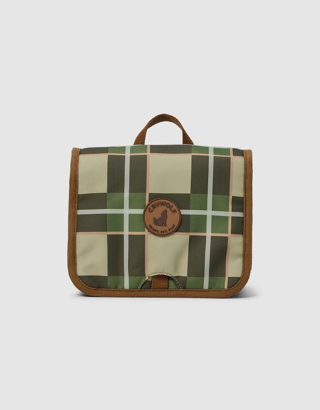 Crywolf - HANGING TOILETRY BAG Field Plaid