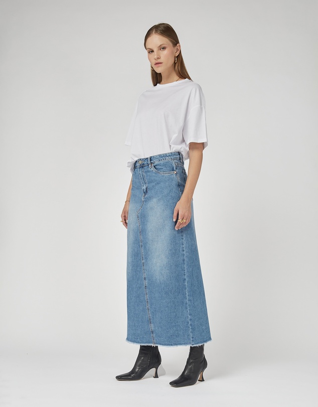 DRICOPER DENIM - Livia Long Denim Skirt