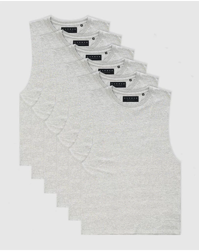 Xander - 6-Pack Blanc Tank