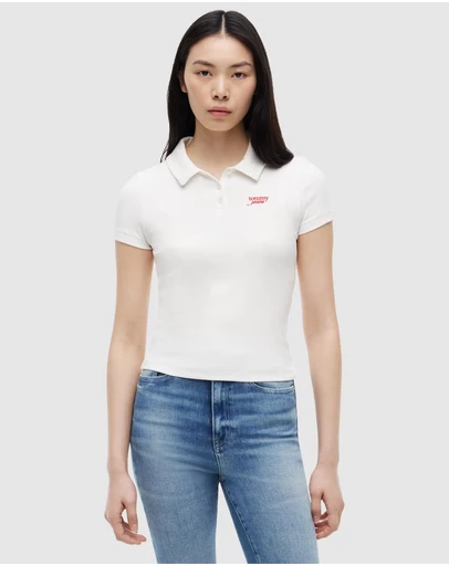 Tommy Jeans - Slim Rib Script Polo