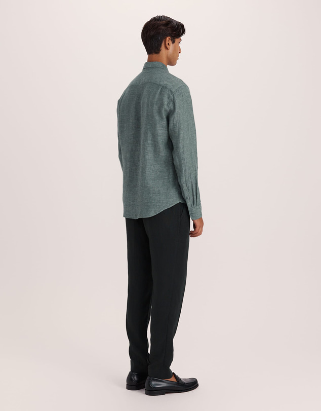 SABA - Anderson Long Sleeve Classic Linen Shirt