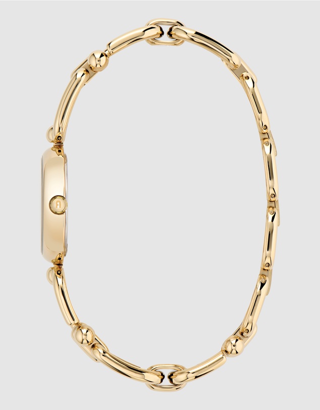 Furla - Mianuvola Round Gold-Tone 28mm Green Bracelet Watch