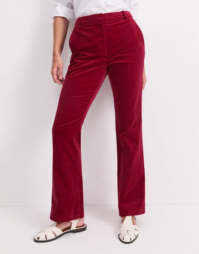 Sportscraft - Thea Kick Flare Velvet Pant