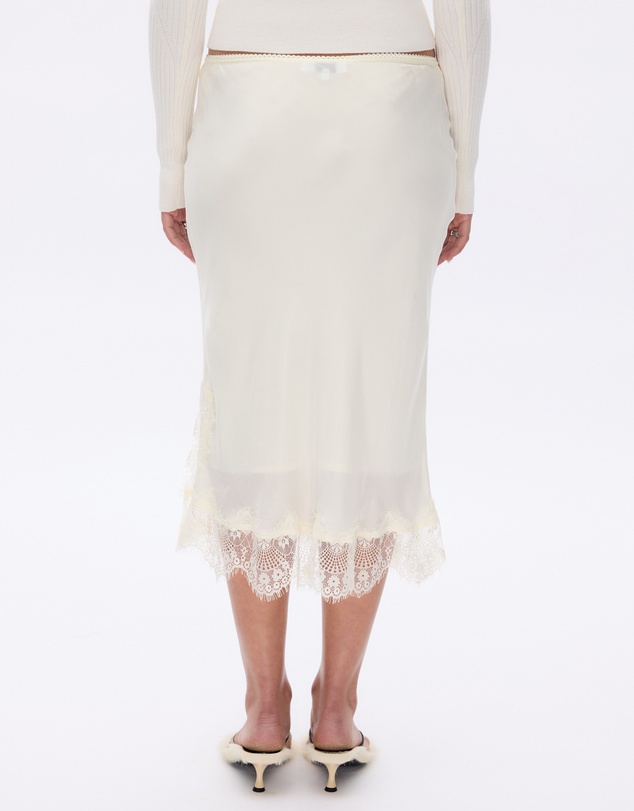 Minima Esenciales - Rosalie Lace Detail Midi Skirt