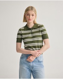 Oxford - Camille Knitted Polo Striped
