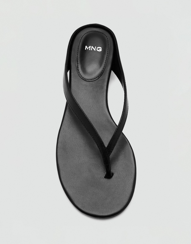 M.N.G - Wedge Leather Sandals