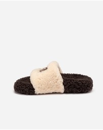 Ozwear Connection Uggs - Ugg Acacia Shearling Logo Slipper