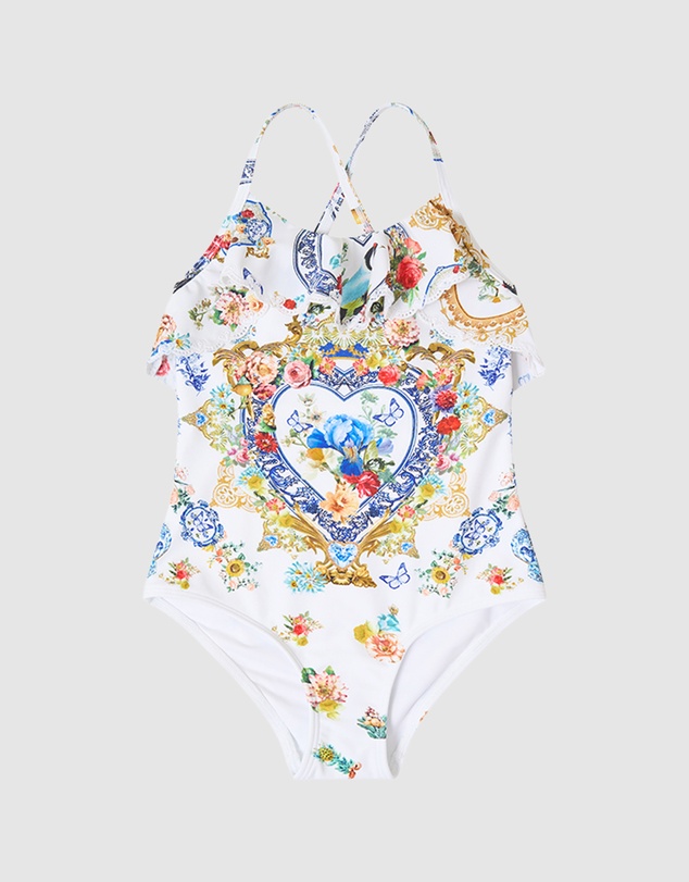 Camilla - Round Neck One Piece - Kids-Teens
