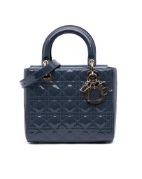 Pre-Loved by Azura Reborn - Pre-Loved dior Lady Dior Small Patent Leather Handbag