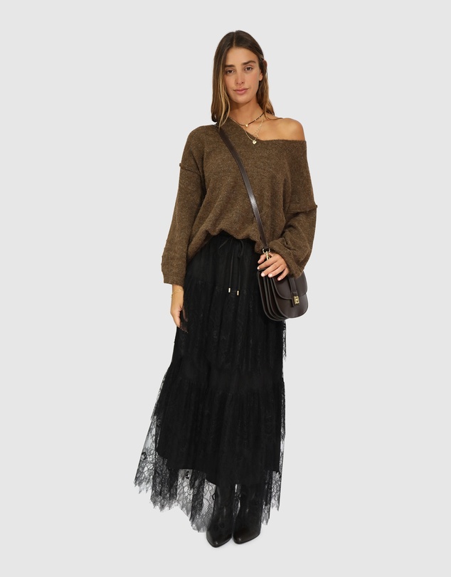 Belle & Bloom - Dreamy Days Lace Tiered Skirt