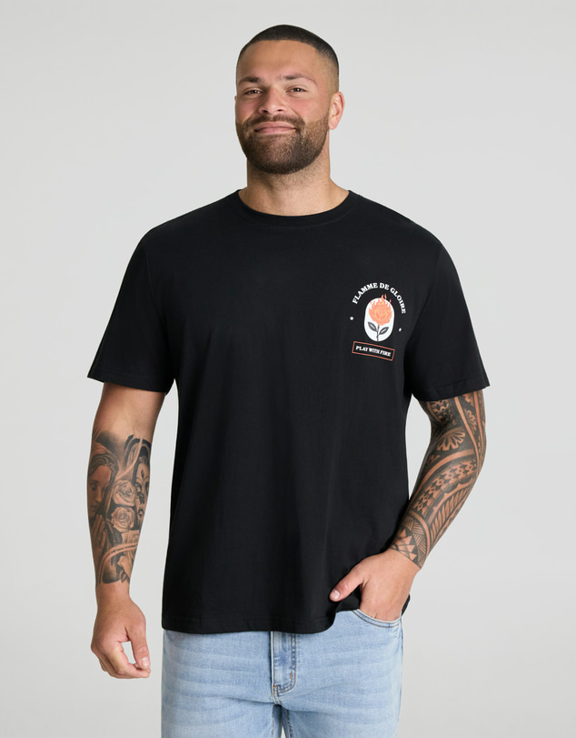 Johnny Bigg - Flames Print Tee