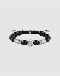 Philipp Plein - PLEIN ELITE Stainless Steel Onyx Bracelet