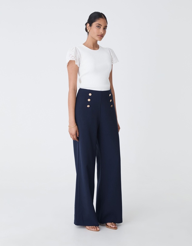 Forcast - Evie Wide Leg Sailor Pants