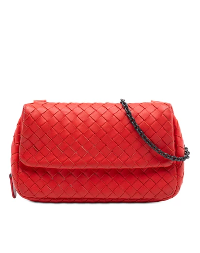 Pre-Loved by Azura Reborn - Pre-Loved Mini Nappa Intrecciato Expandable Chain Flap Crossbody