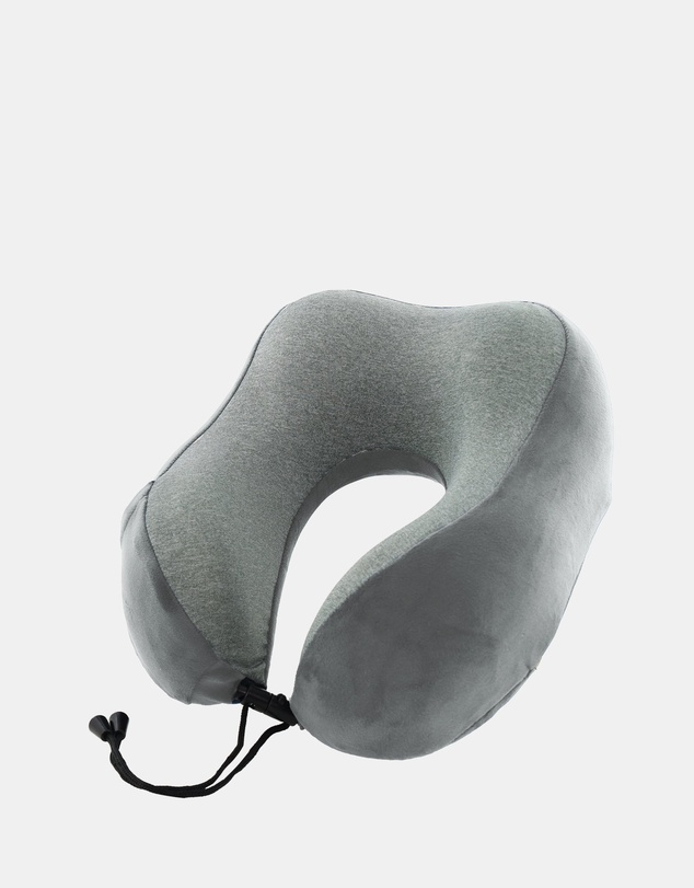 Milleni - Milleni Travel Memory Foam Neck Pillow in Grey