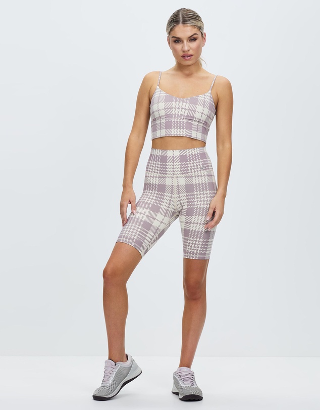 Aim'n - Plaid Check Biker Shorts